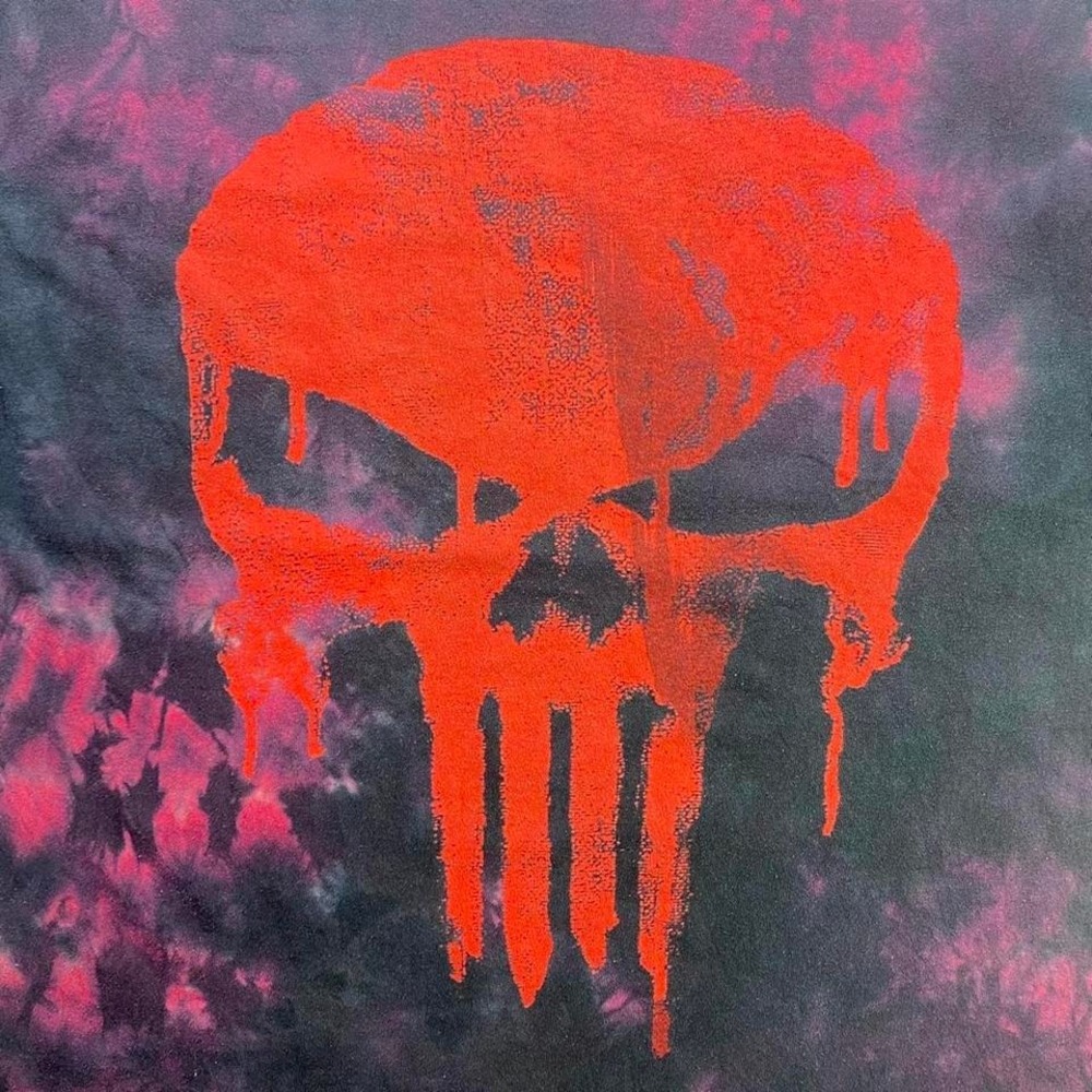 Marvel x Punisher tie dye shirt